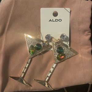 Martini glass earrings